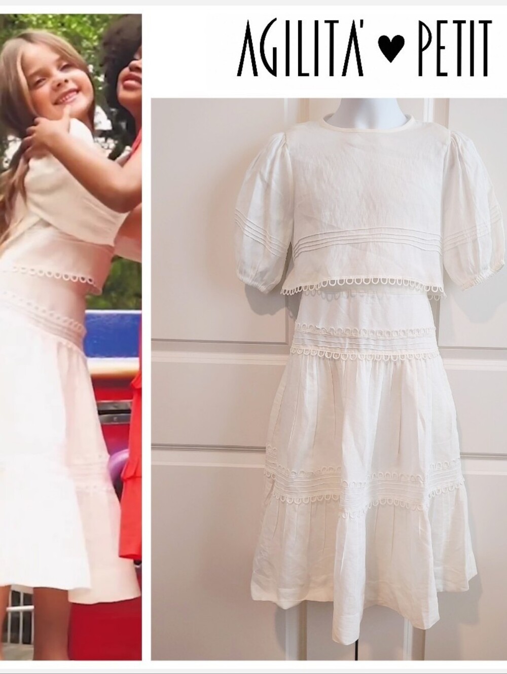Agilita Petit 2-Piece Ivory Set (Brazilian Brand)